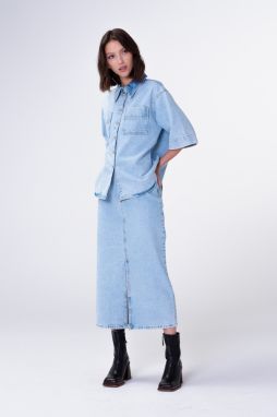 Aligne Blúzka 'Giana'  modrá denim