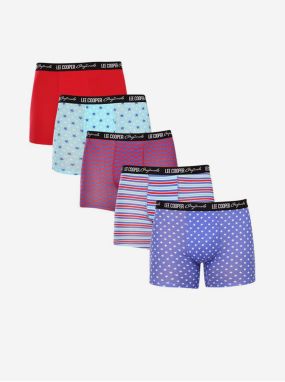 Boxerky pre mužov Lee Cooper - modrá, fialová, červená, svetlomodrá