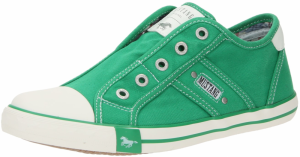 MUSTANG Slip-on obuv  zelená / biela