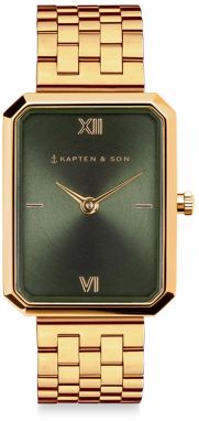 Kapten & Son Analógové hodinky 'Grace Gold Steel'  zlatá / zelená