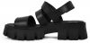 Sandále Altercore SUSIE VEGAN dámske, čierna farba, na platforme galéria