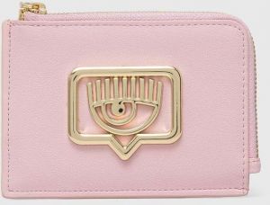Peňaženka Chiara Ferragni EYELIKE dámsky, ružová farba, 76SB5PB2