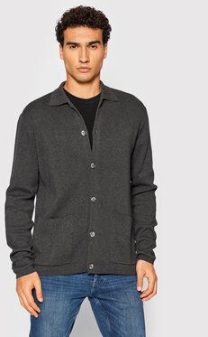 Jack&Jones PREMIUM Kardigán Blajames 12193160 Sivá Regular Fit