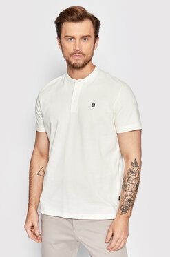 Jack&Jones PREMIUM Polokošeľa Structure 12213323 Biela Regular Fit