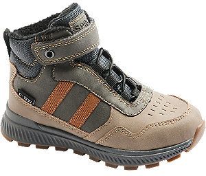 Hnedo-béžová členková obuv na suchý zips s TEX membránou Bobbi-Shoes