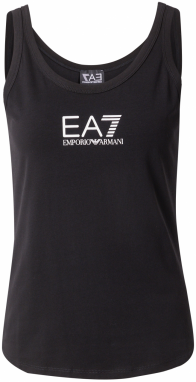 EA7 Emporio Armani Top  čierna / biela