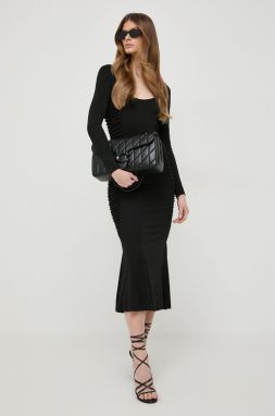 Šaty Pinko čierna farba, maxi, priliehavá, 103101.A1L0