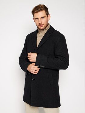 Pierre Cardin Vlnený kabát 71780 4730 Čierna Regular Fit