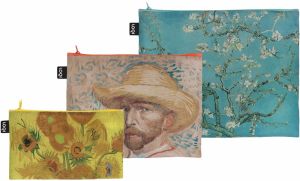 Loqi Vincent van Gogh - Sunflowers, Self-Portrait, Almond Blossom Recycled Zip Pockets