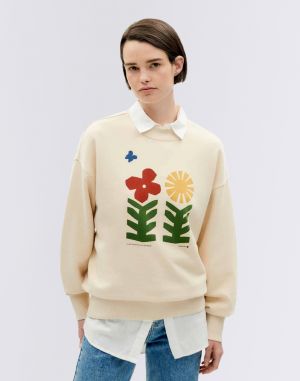 Thinking MU Methamorphosis Ivory Sweatshirt IVORY