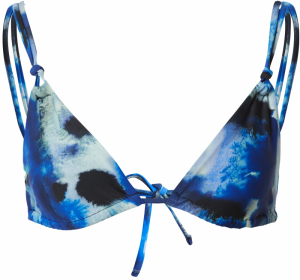 TOPSHOP Bikinový top  modrá / pastelovo modrá / tmavomodrá / šedobiela