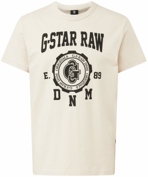 G-Star RAW Tričko  svetlobéžová / čierna