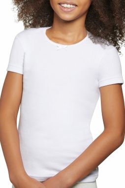 Dievčenské bavlnené tričko Simple