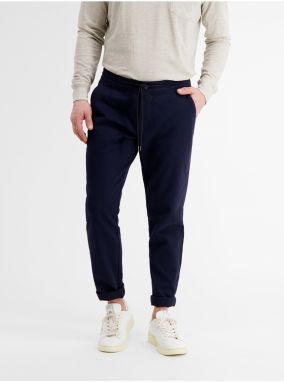 Dark blue men's chino pants LERROS - Men