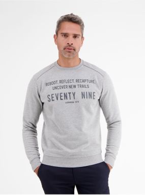 Light gray men's sweatshirt LERROS - Men