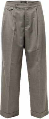 Lauren Ralph Lauren Plus Plisované nohavice 'TUMELO'  sivá