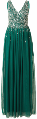 Lipsy Večerné šaty  zelená / strieborná