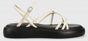 Kožené sandále Vagabond Shoemakers Blenda BLENDA dámske, béžová farba, 5519.801.02,