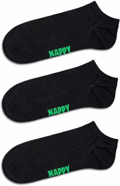 Happy Socks Ponožky  neónovo zelená / čierna