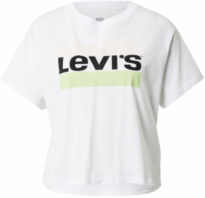 LEVI'S ® Tričko 'Graphic Varsity Tee'  pastelovo zelená / čierna / biela