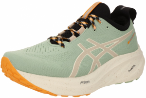 ASICS Bežecká obuv 'GEL NIMBUS 26 TR'  karí / sivá / pastelovo zelená / čierna