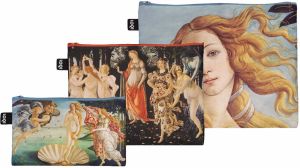 Loqi Sandro Botticelli - Birth of Venus, Primavera, Portrait of Venus Recycled Zip Pockets