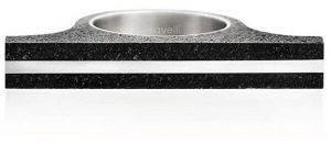 Gravelli Extravagantné betónový prsteň Omega Steel GJRUSSG006 50 mm