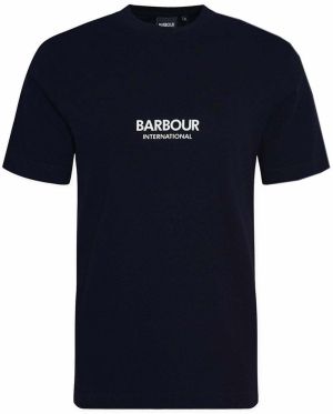 Barbour International Tričko 'Simons'  čierna / biela