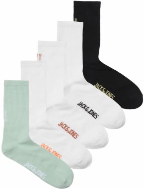 JACK & JONES Ponožky 'BORA'  mätová / čierna / biela