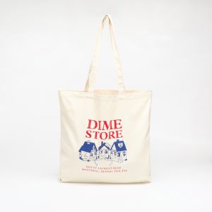 Dime Skateshop Tote Bag Off White