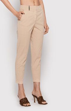 Peserico Chino nohavice P04763T3 Béžová Regular Fit