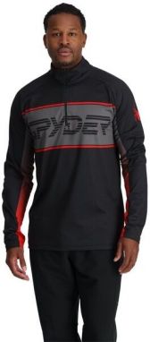 Spyder PARAMOUNT 1/2 ZIP Pánska mikina, čierna, veľkosť