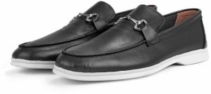 Ducavelli Voyant Genuine Leather Men's Casual Shoes Loafers Black.