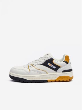 Replay Shoes Scarpa Off Wht Black Yellow - Men