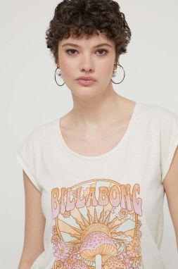 Tričko Billabong dámske, béžová farba, EBJZT00241
