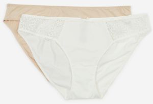 Set of two panties in body and white DORINA - Women