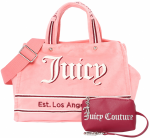Juicy Couture Shopper 'Iris'  ružová / burgundská / biela