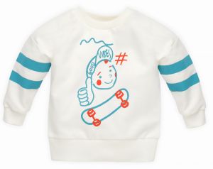 Pinokio Kids's Orange Flip Sweatshirt