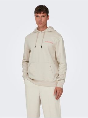 Beige Men's Hoodie ONLY & SONS Bryce - Men's