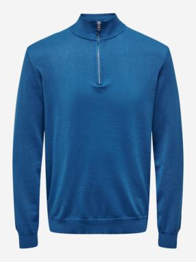 Blue Mens Sweater ONLY & SONS Wyler - Men