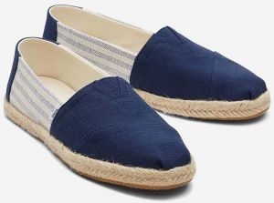 Espadrilky Toms Alpargata Rope tmavomodrá farba