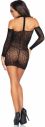Čierne sieťované šaty 86966 galéria