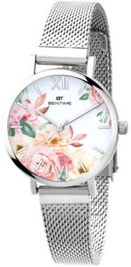 Bentime Dámské květinové hodinky 007-9MB-PT610119A