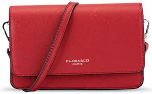 FLORA & CO Dámska crossbody kabelka 8053 Rouge