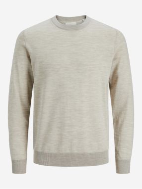 Beige Mens Wool Sweater Jack & Jones Mark - Men