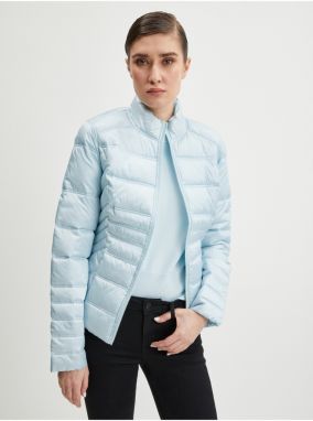 Light blue womens double-sided quilted jacket Guess Janis - Ladies