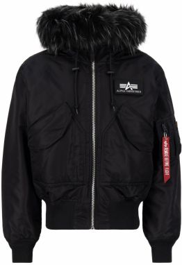 ALPHA INDUSTRIES Zimná bunda '45P'  červená / čierna / biela