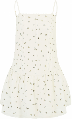 Cotton On Petite Letné šaty 'Charlie'  kaki / prírodná biela