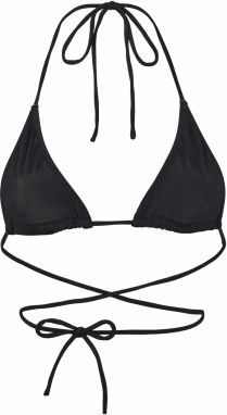 OW Collection Bikinový top 'VITAMIN D'  čierna