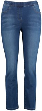 SAMOON Jeggings  modrá denim